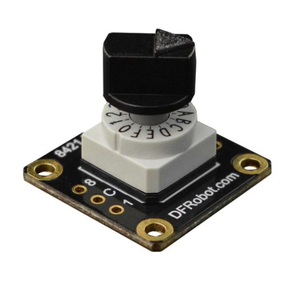 Codes en fonction des sorties 1,2,4 et 8 