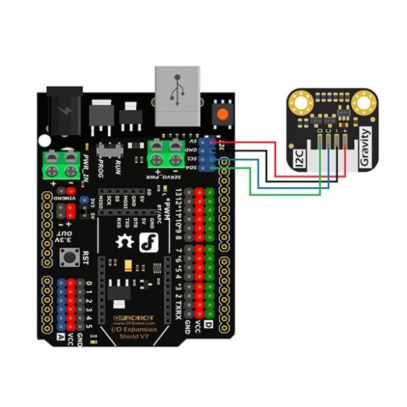  Capteur de couleur AS7341 Gravity SEN0364