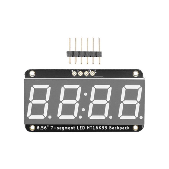  Afficheur 4 digits bleus I2C ADA5601