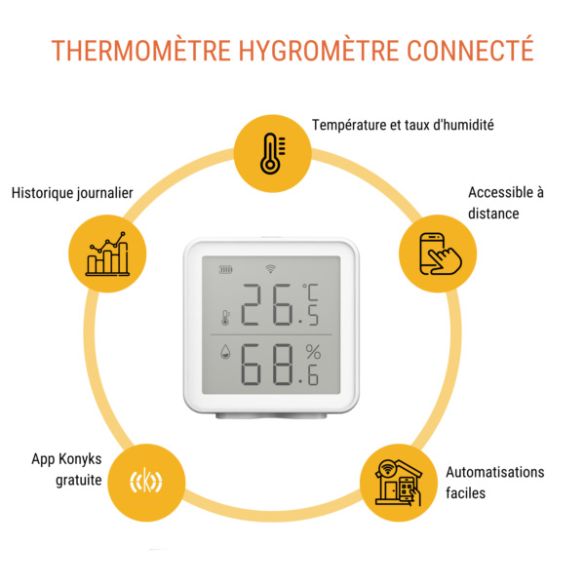 Thermomètre et hygromètre WiFi Termo