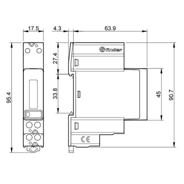  Compteur monophasé 40 A 7M2482300010