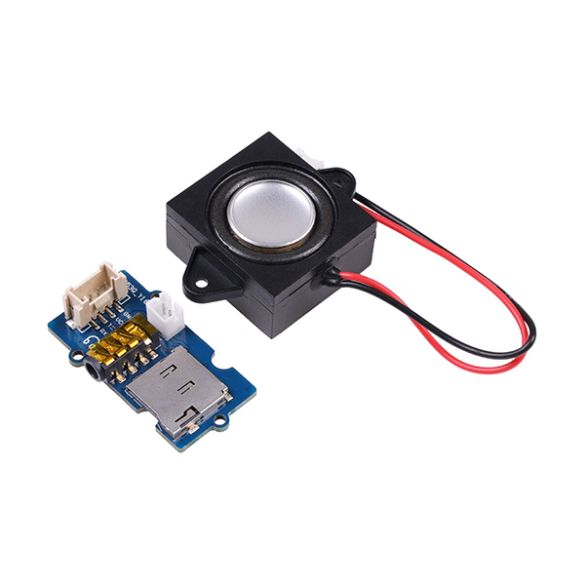 Exemple d'utilisation (microcontrôleur et shield non inclus) 