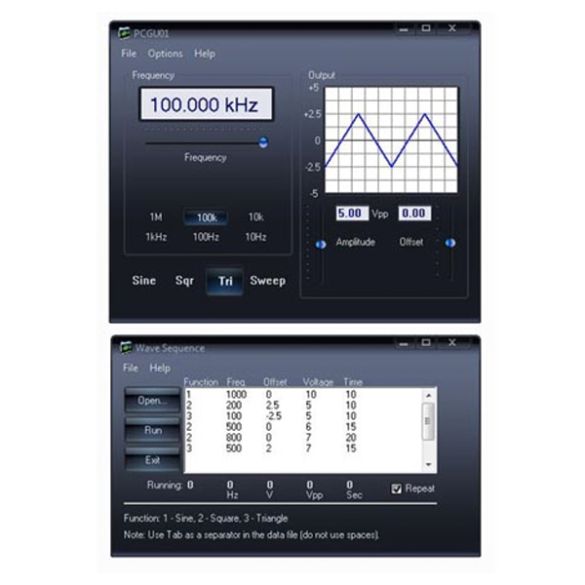  Générateur de fonctions USB PCGU01