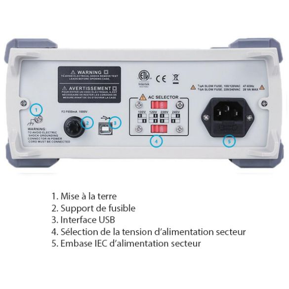  Multimètre de table UT8803E