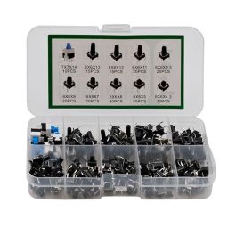 Assortiment de  180 boutons poussoirs