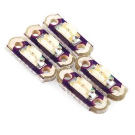 Jeu de 5 leds jaunes Micro LilyPad