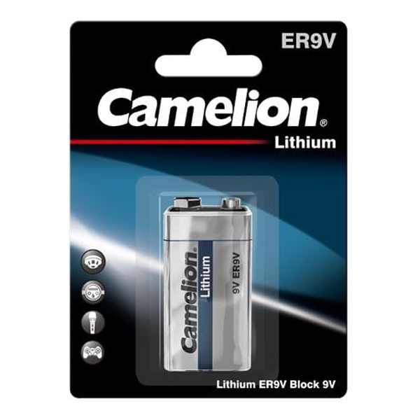 Pile 9V au lithium UV9L Camélion - Piles lithium