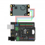 Exemple d'utilisation pour Arduino (shield et microcontrôleur non inclus)