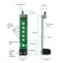 Module stick  5 LEDs blanches 35172